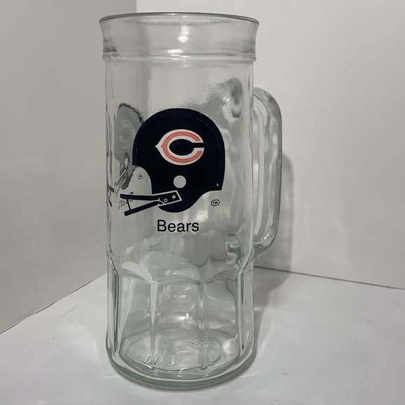 Vintage 1977 Chicago Bears Fisher Peanuts Promo Glass Mug & Bears Coffee Mug! - Picture 6 of 13